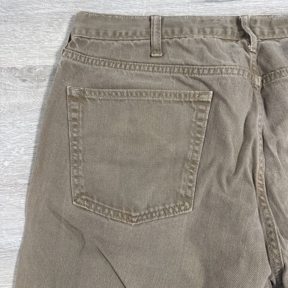 Old Navy Denim Shorts Men’s 36 Brown Slim Cut Off Raw Hem 100% Cotton - Picture 7 of 13